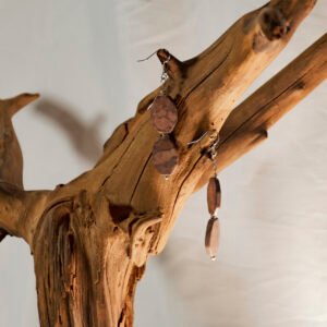 Red Clay Drop Earrings