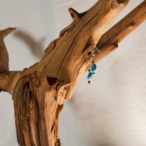 Blue Turquoise Drop Earrings