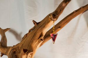 Red Triangle Keychain