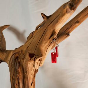 Red Glitter Drop Earrings