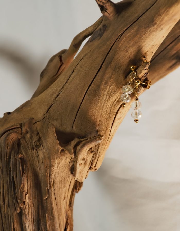 Crystal Bead Drop Earrings