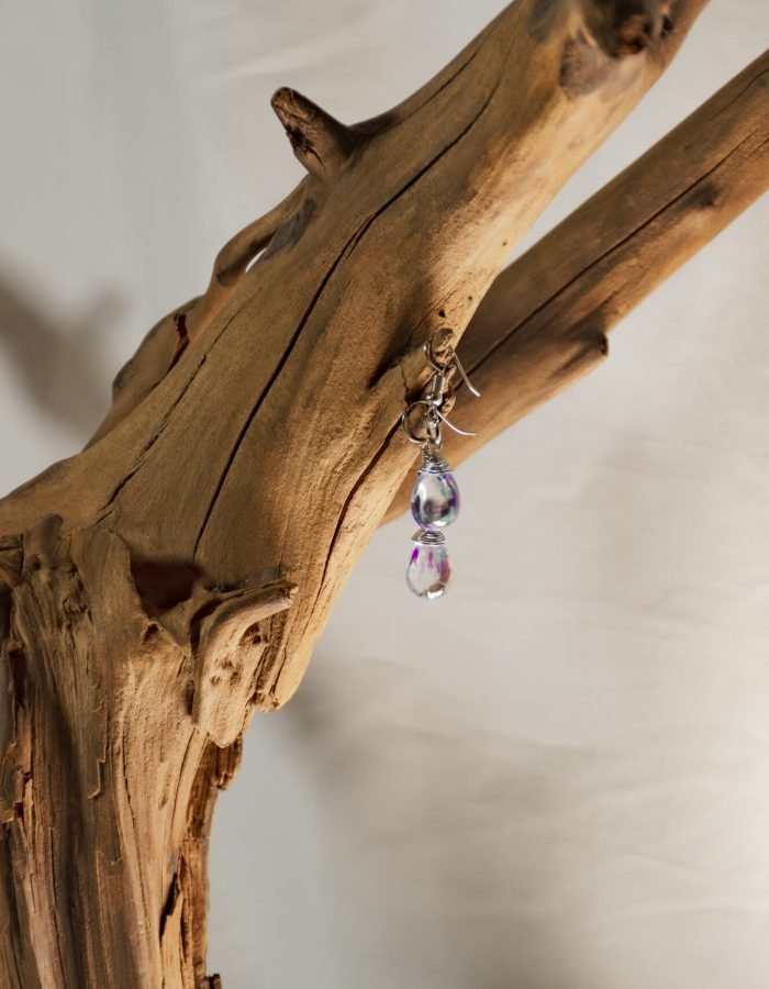 Clear Crystal Drop Earrings