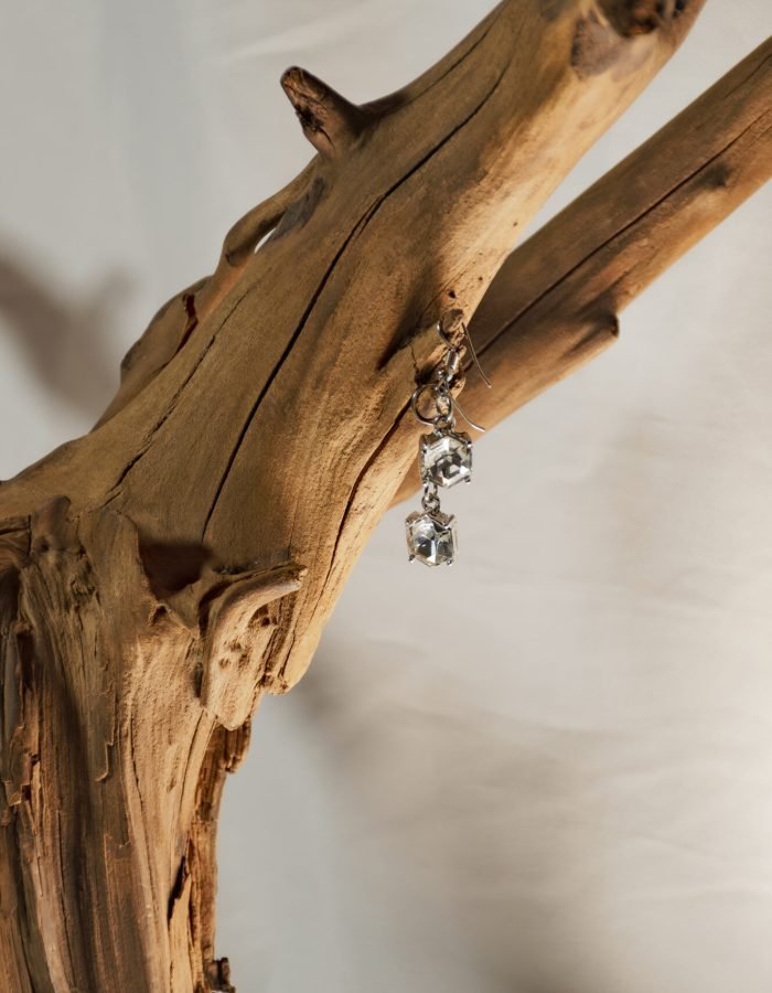 Crystal Hexagon Earrings