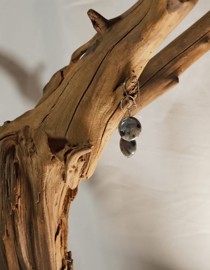 Black Gemstone Earrings