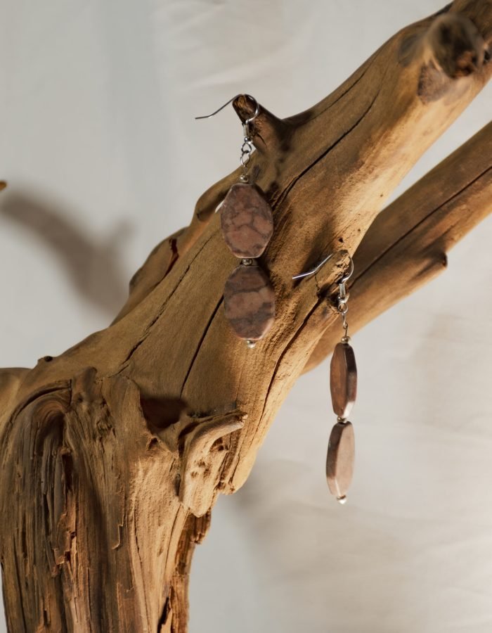 Red Clay Drop Earrings
